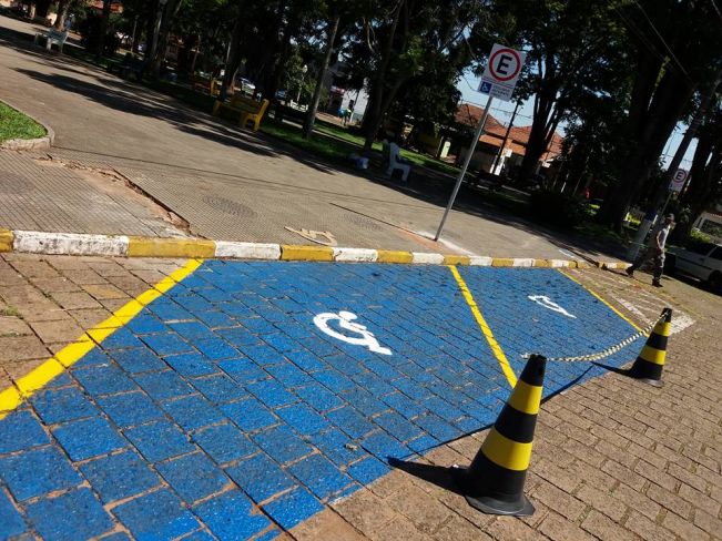 Novas vagas de estacionamento