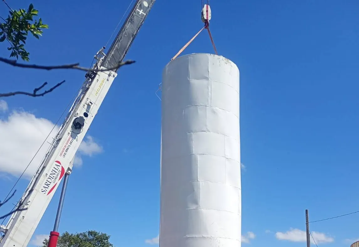 Governo Municipal inicia implantação de novos reservatórios de água 