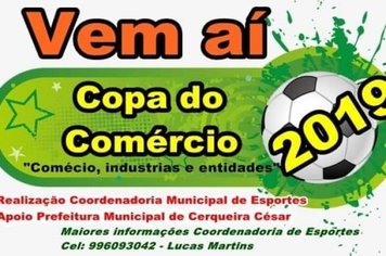 Copa do Comércio começa no mês de janeiro 