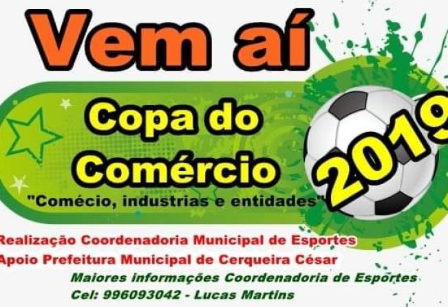 Copa do Comércio começa no mês de janeiro 
