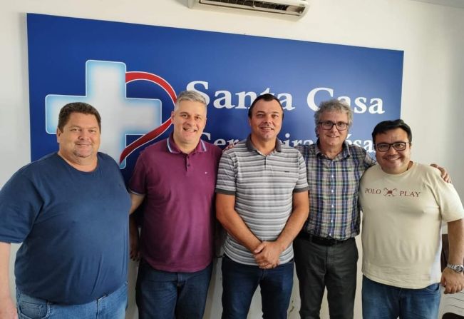Município recebe visita do Superintendente da UNESP para futura parceria com a Santa Casa 