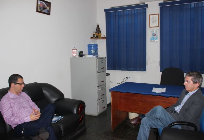 Prefeito recebe a visita do diretor da TV Record 